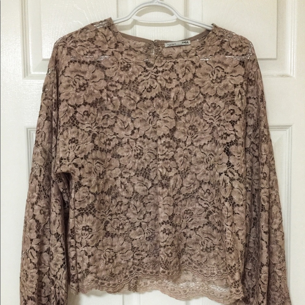 Zara Lacey top